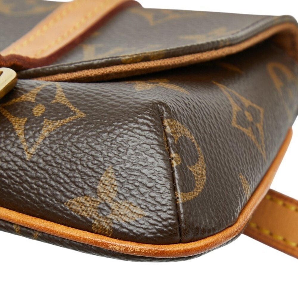 LOUIS VUITTON Authentic Brown Monogram Leather Pochette Fanny Pack - Picture 4 of 10